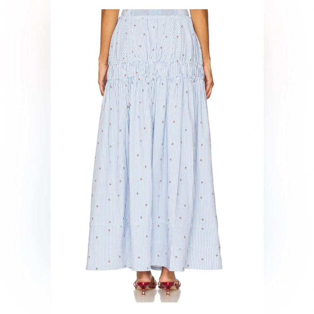 Tiered Midi Skirt in Sky Multi WeWoreWhat - Picture 3 of 7